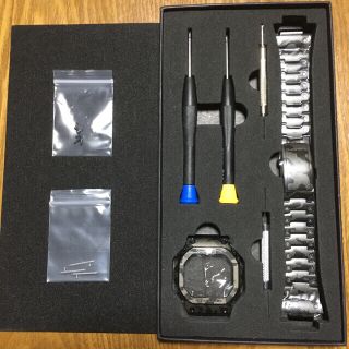 DW-5600用 メタルカスタム G-SHOCK カモフラージュ(金属ベルト)