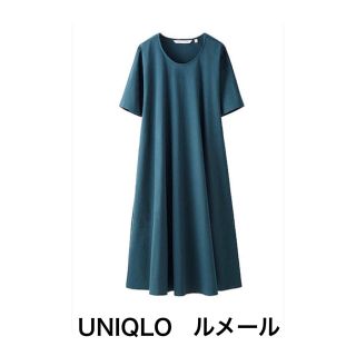 ユニクロ(UNIQLO)のレア♡シアサッカーワンピース(ひざ丈ワンピース)