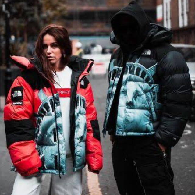 Supreme(シュプリーム)のSupreme North Face Statue of Liberty 新品赤 メンズのジャケット/アウター(ダウンジャケット)の商品写真