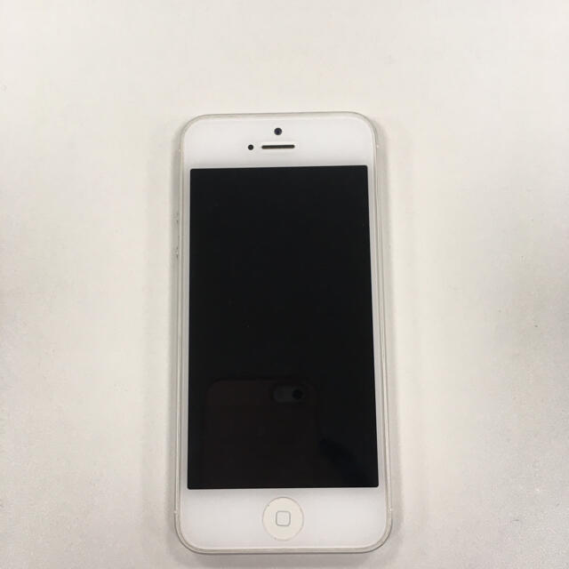 iPhone5本体auホワイト64GB外箱付き (＊イヤホン新品)