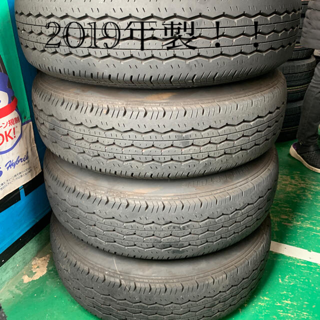 ブリヂストンRD-613 195/80R15 ホイール付き4本　8部山位