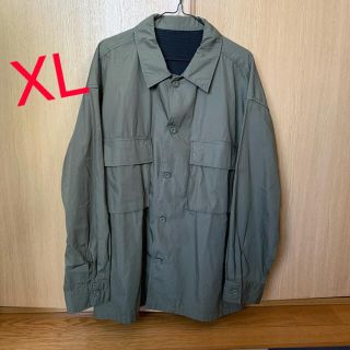 ジーユー(GU)のGU ミリタリーシャツ XL 長袖 シャツ ジャケット ネルシャツ (シャツ)