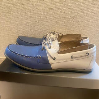ランバンオンブルー(LANVIN en Bleu)の新品未使用！Lanvin en Bleu メンズ　靴　 26cm 白とブルー(スニーカー)