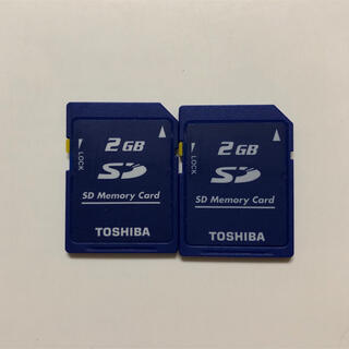ニンテンドー3DS(ニンテンドー3DS)の東芝 TOSHIBA SDカード 2GB 2枚(携帯用ゲーム機本体)