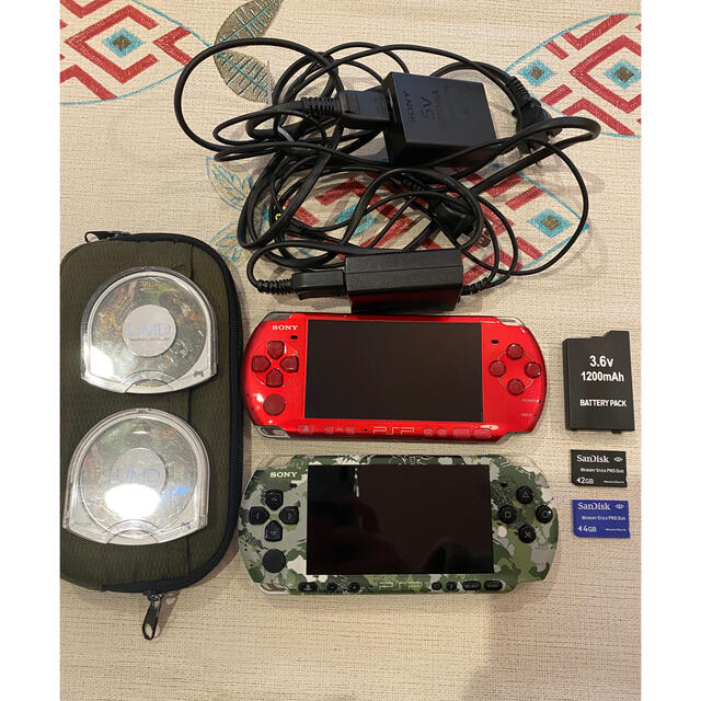 PSP 3000 本体2台＋モンスターハンター 2G