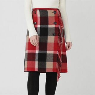 バーバリーブルーレーベル(BURBERRY BLUE LABEL)の問い合わせ済者専用　ブランケットラップ　スカート(ひざ丈スカート)