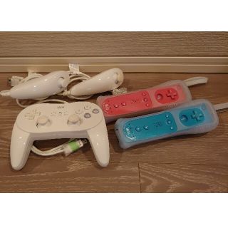 ウィー(Wii)のWiiリモコン(モーションプラス)、ヌンチャク、クラシックコントローラー(その他)