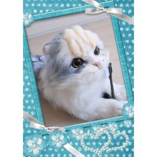 AO様オーダー品🐈羊毛フェルトリアル猫🐈スコティッシュフォールド✨No.19(ぬいぐるみ)