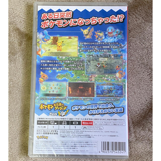 任天堂(ニンテンドウ)の［新品未開封］ポケモン不思議のダンジョン 救助隊DX Switch エンタメ/ホビーのゲームソフト/ゲーム機本体(家庭用ゲームソフト)の商品写真