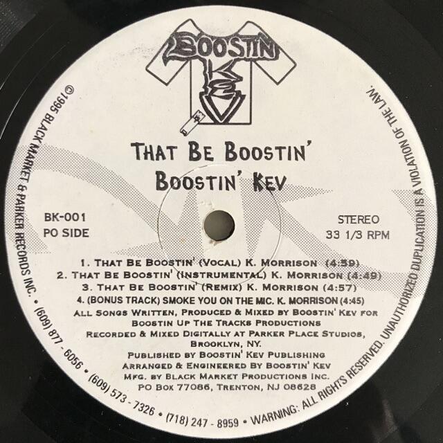 ヒップホップ+ラップ Boostin' Kev - That Be Boostin'