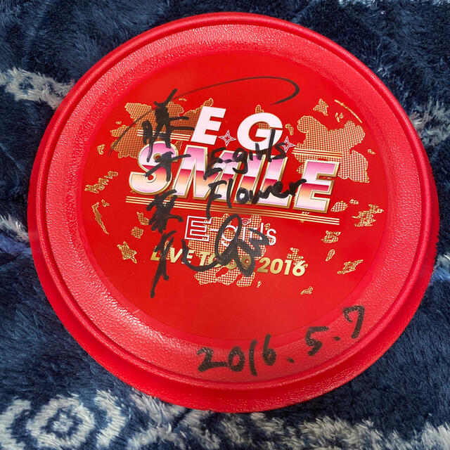 美品】 E-girls LIVETOUR 2016 藤井萩花 直筆サイン入りフリスビー 