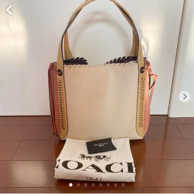 未使用】COACH コーチハーモニー ホーボー カラーブロック