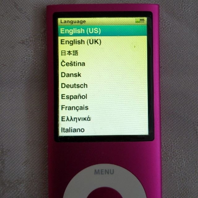 Apple(アップル)のiPod nano 第4世代 8GB ピンク スマホ/家電/カメラのオーディオ機器(ポータブルプレーヤー)の商品写真