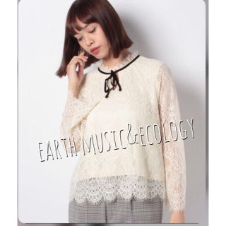 アースミュージックアンドエコロジー(earth music & ecology)のearth music&ecology☆ 起毛レースブラウス ☆TOPS☆ (シャツ/ブラウス(長袖/七分))