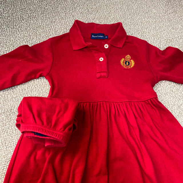 Ralph Lauren(ラルフローレン)のラルフローレン ブルマ付きワンピース 90 キッズ/ベビー/マタニティのキッズ服女の子用(90cm~)(ワンピース)の商品写真