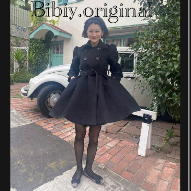 bibiy. original soutien collar belt coat | フリマアプリ ラクマ