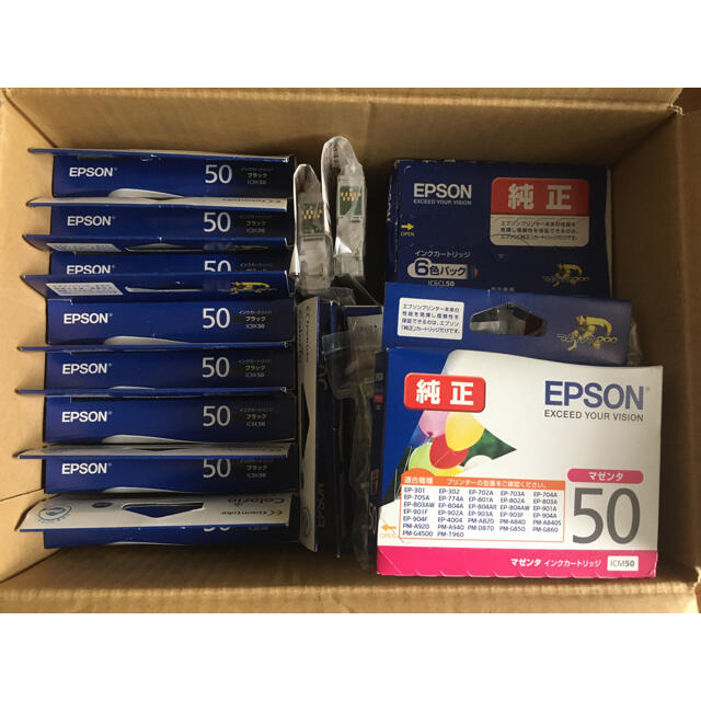 EPSON(エプソン)のEPSON 純正インクカートリッジ　ジャンク スマホ/家電/カメラのPC/タブレット(PC周辺機器)の商品写真