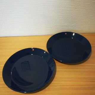 イッタラ(iittala)の(新品)イッタラ　ティーマ　ブルー　21㎝プレート　2枚(食器)