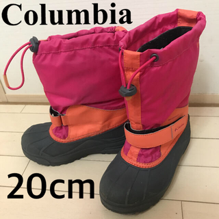 コロンビア(Columbia)のコロンビア　スノーブーツ　ピンク×オレンジ　20cm(ブーツ)
