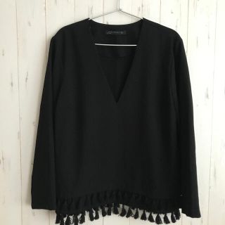 ザラ(ZARA)のzara フリンジ付きTOPS(シャツ/ブラウス(長袖/七分))