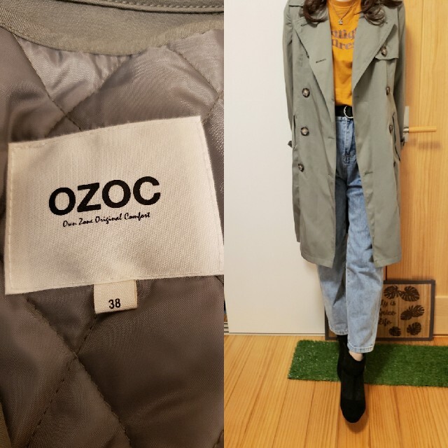 OZOC(オゾック)のチャッピー様専用★OZOC♪ロングコート♪取り外し可能なインナー付き レディースのジャケット/アウター(ロングコート)の商品写真