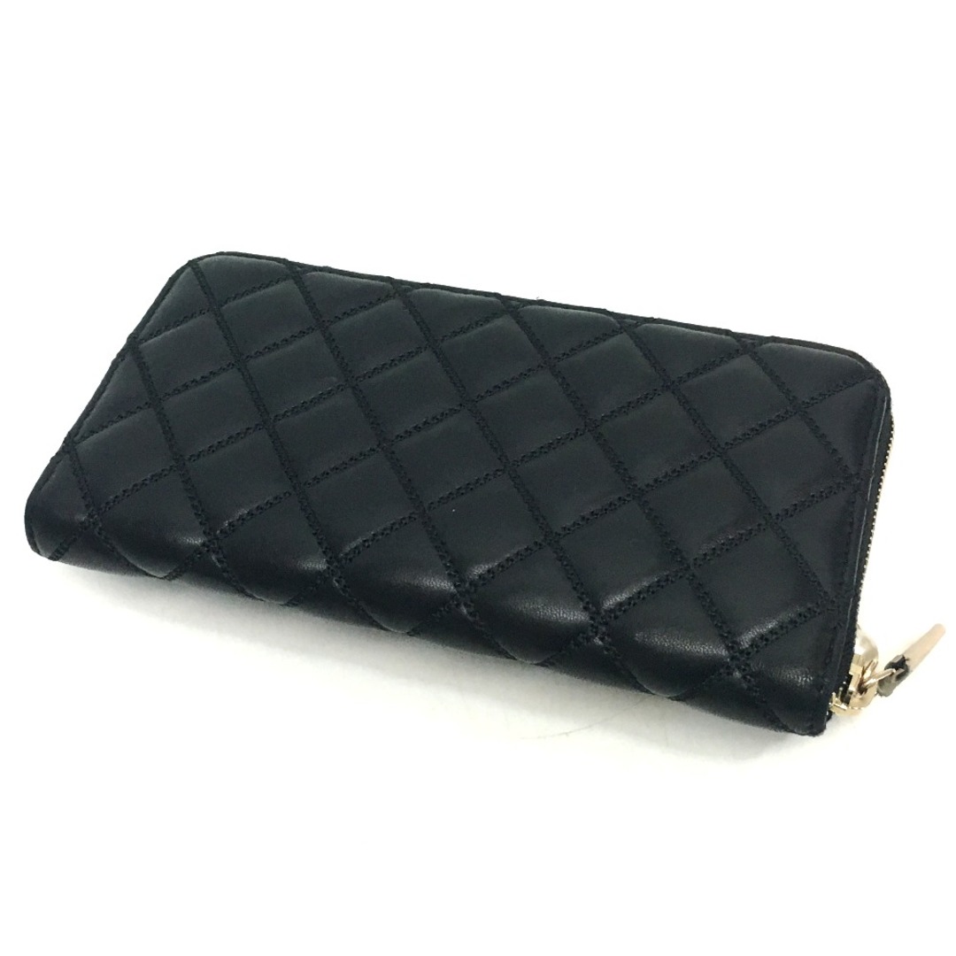 CHANEL(シャネル)のシャネル CHANEL マトラッセ A82472 パール リボン CC ココマーク ロゴ 長財布 ラムスキン シャンパンゴールド×ブラック レディースのファッション小物(財布)の商品写真