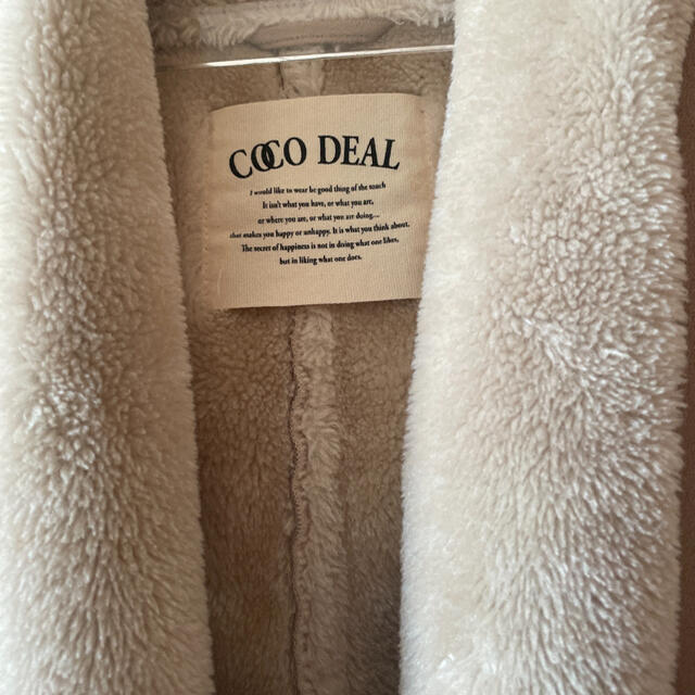 COCO DEAL(ココディール)のフード付きムートン🎀ココディール レディースのジャケット/アウター(ムートンコート)の商品写真