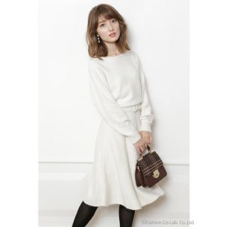 【美品】Apuweiser-riche♡アンゴラ混ドルマンニットワンピース