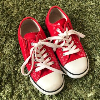 コンバース(CONVERSE)のコンバース　kids21センチ　RED(スニーカー)