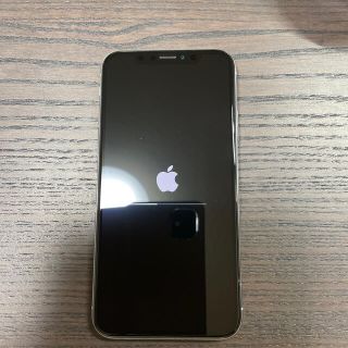 アイフォーン(iPhone)のiPhoneX simフリーモデル　64gb シルバー　本体のみ(スマートフォン本体)