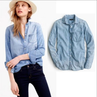 ジェイクルー(J.Crew)のJ.crew ジェイクルー　NYC購入ライトデニムシャツ(シャツ/ブラウス(長袖/七分))