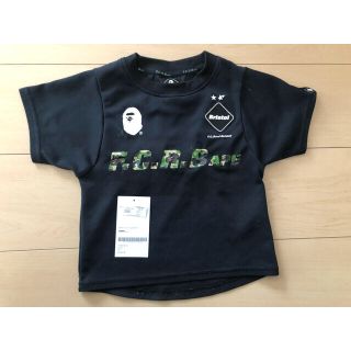 アベイシングエイプ(A BATHING APE)の中古 F.C.R.B. BAPE コラボ キッズT サイズ100cm 黒 送料込(Tシャツ/カットソー)