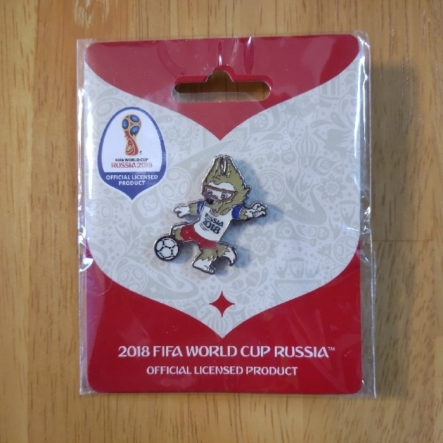 2018FIFAワールドカップ ロシア ピンバッジ ピンバッチ ザビワカ スポーツ/アウトドアのサッカー/フットサル(記念品/関連グッズ)の商品写真