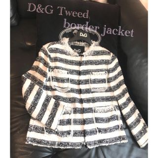 ディーアンドジー(D&G)のD&Gツイードボーダージャケット(テーラードジャケット)