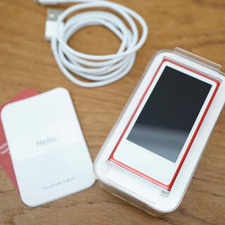 アップル(Apple)の【Ray様専用ページ】iPod nano 第7世代 RED 未使用品(ポータブルプレーヤー)