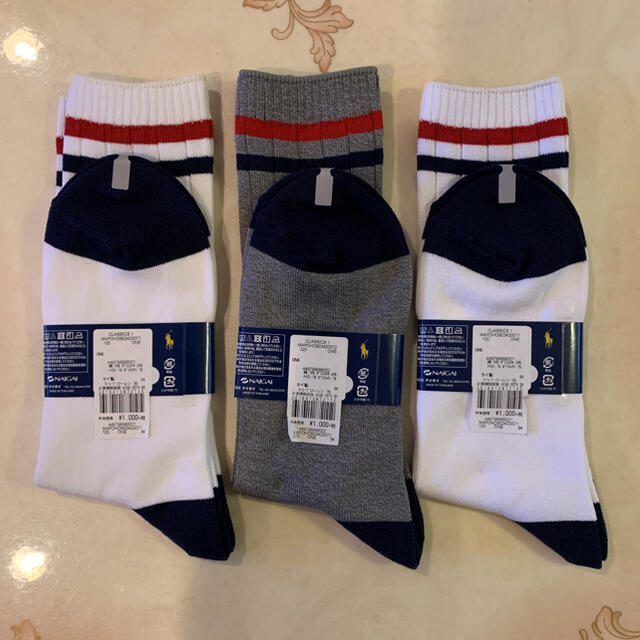 POLO RALPH LAUREN(ポロラルフローレン)のラルフローレン 靴下 ソックス  靴下 ソックス 3足セット 新品未使用 メンズのレッグウェア(ソックス)の商品写真