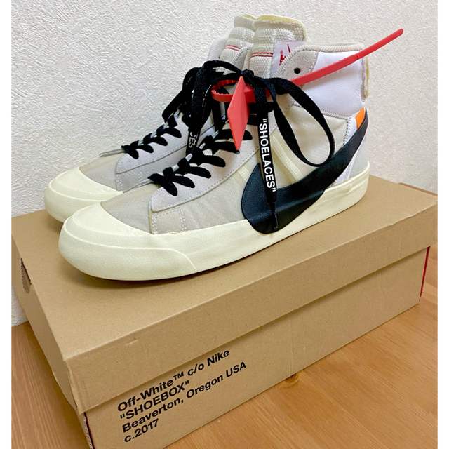 【27cm】オフホワイト ×NIKE ナイキ THE 10 BLAZER MID