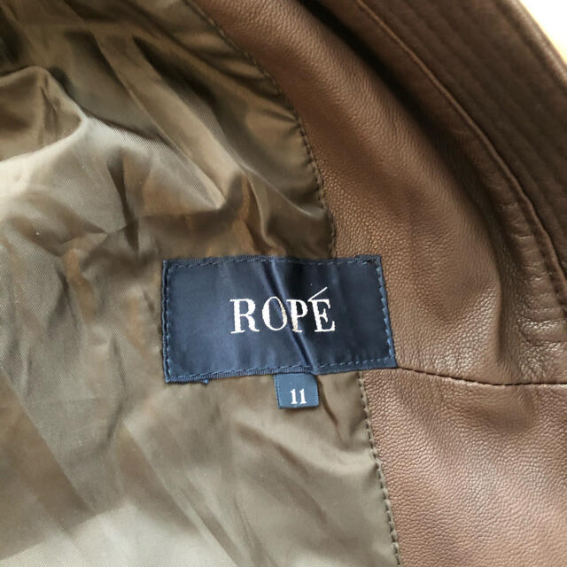 ROPE’(ロペ)のROPE 茶色羊皮ジャケット レディースのジャケット/アウター(ライダースジャケット)の商品写真