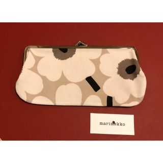 マリメッコ(marimekko)の新品　マリメッコ　marimekko ポーチ　がま口　ウニッコ　Unikko(ポーチ)