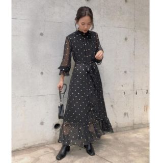 アメリヴィンテージ(Ameri VINTAGE)のAmeri Vintage SPARKLE DOT DRESS (ロングワンピース/マキシワンピース)