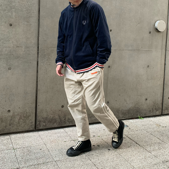 Fred perry ベロアジャケット