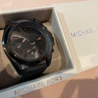 マイケルコース(Michael Kors)のMICHAELKORS黒時計　箱つき(腕時計(アナログ))