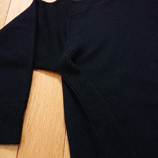 mjuka(ミューカ)のミューカ 黒ワンピースニット レディースのトップス(ニット/セーター)の商品写真