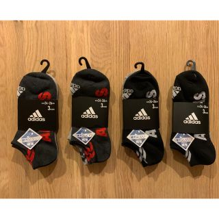 アディダス(adidas)のアディダス❗️靴下3足組✖️4❗️12足❗️24〜26cm❣️新品❗️(ソックス)