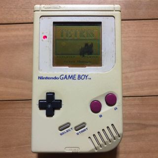 ニンテンドーゲームボーイ初代本体ソフト3本付 テトリス F1レース らんま