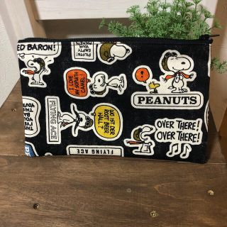 スヌーピー(SNOOPY)の⑦ フラットポーチ　フライトスヌーピ　マスクケース   通帳ケース　マルチケース(その他)