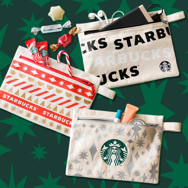 Starbucks Coffee(スターバックスコーヒー)の☆スタバ☆ホリデー☆ポーチ☆クリスマス☆ レディースのファッション小物(ポーチ)の商品写真