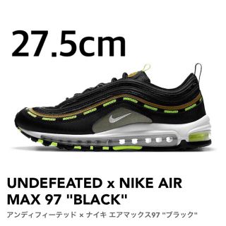 アンディフィーテッド(UNDEFEATED)のUNDEFEATED x NIKE AIR MAX 97 "BLACK"(スニーカー)