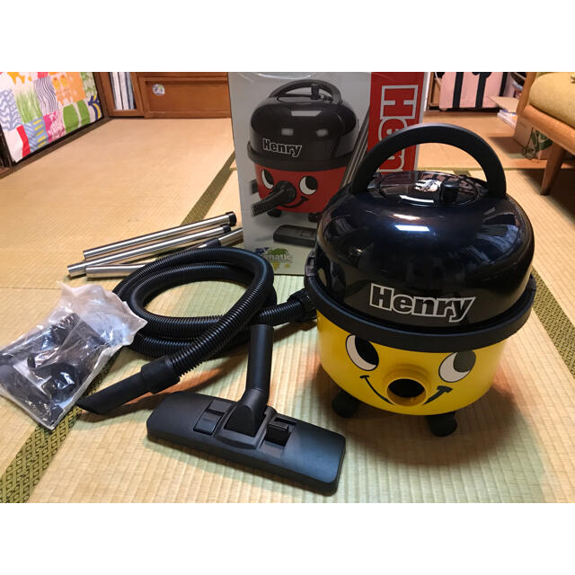 美品 ヘンリー Henry 掃除機 イエロー HVR200-22 デザイン家電