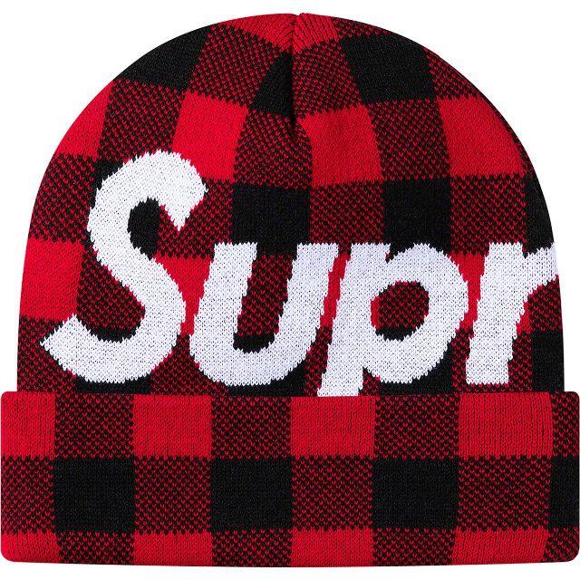 Supreme - Supreme Big Logo Beanie Red チェック ビーニーの通販 by K ...